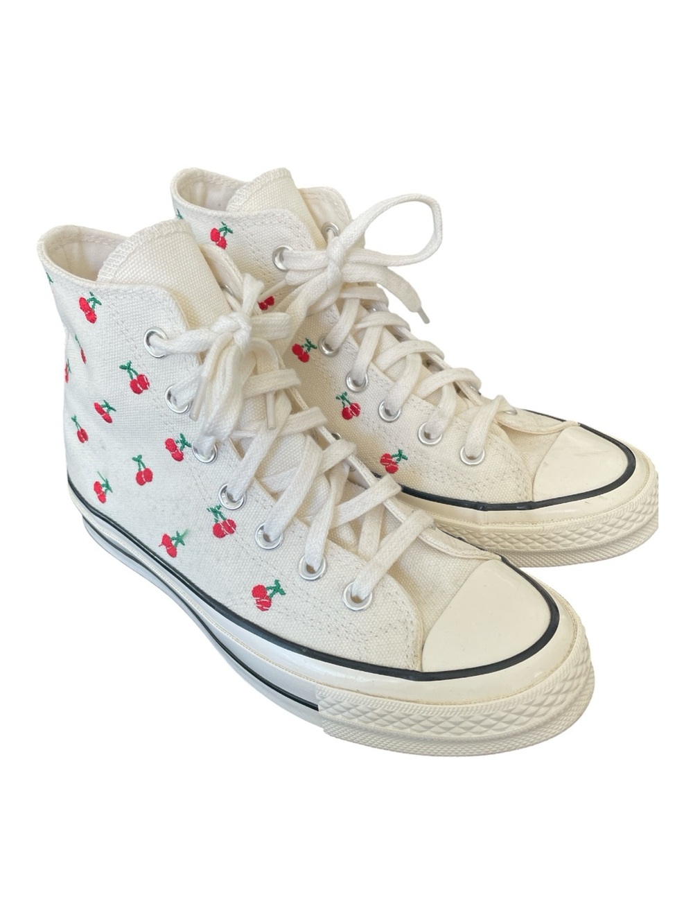 Converse Women's Chuck 70 Cherries High Top Sneaker 6-1/2, EUC retro
